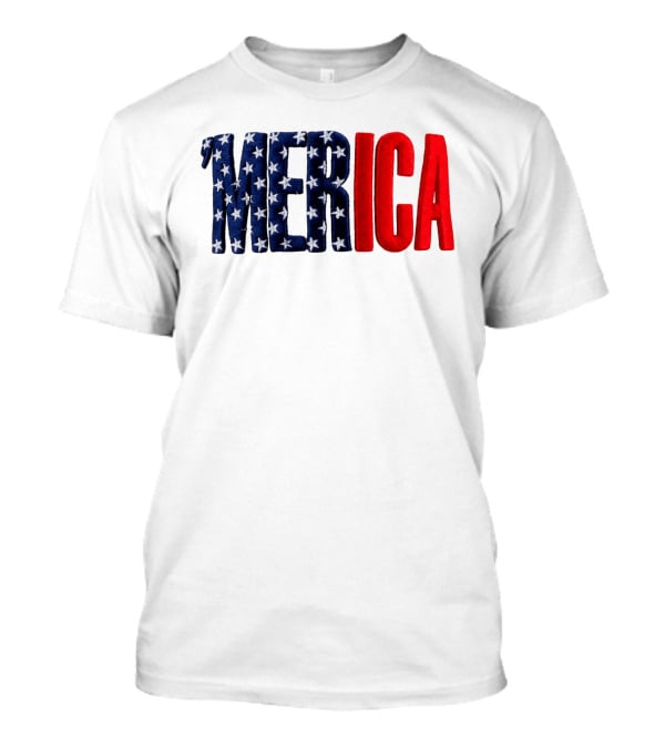2026 USA 250th Merica Chrome White Camo Hat Stars Stripes T-Shirt