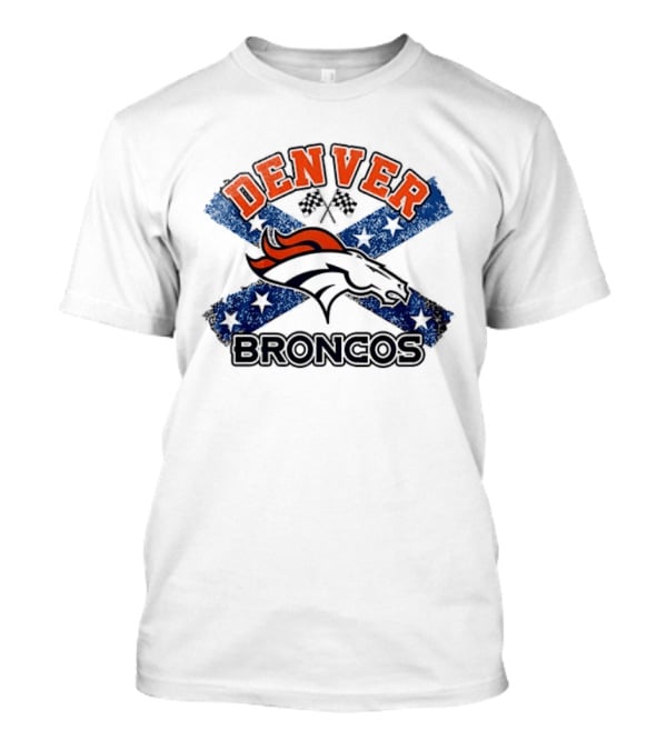 Denver Broncos Dukes Of Hazzard Caricature T-Shirt