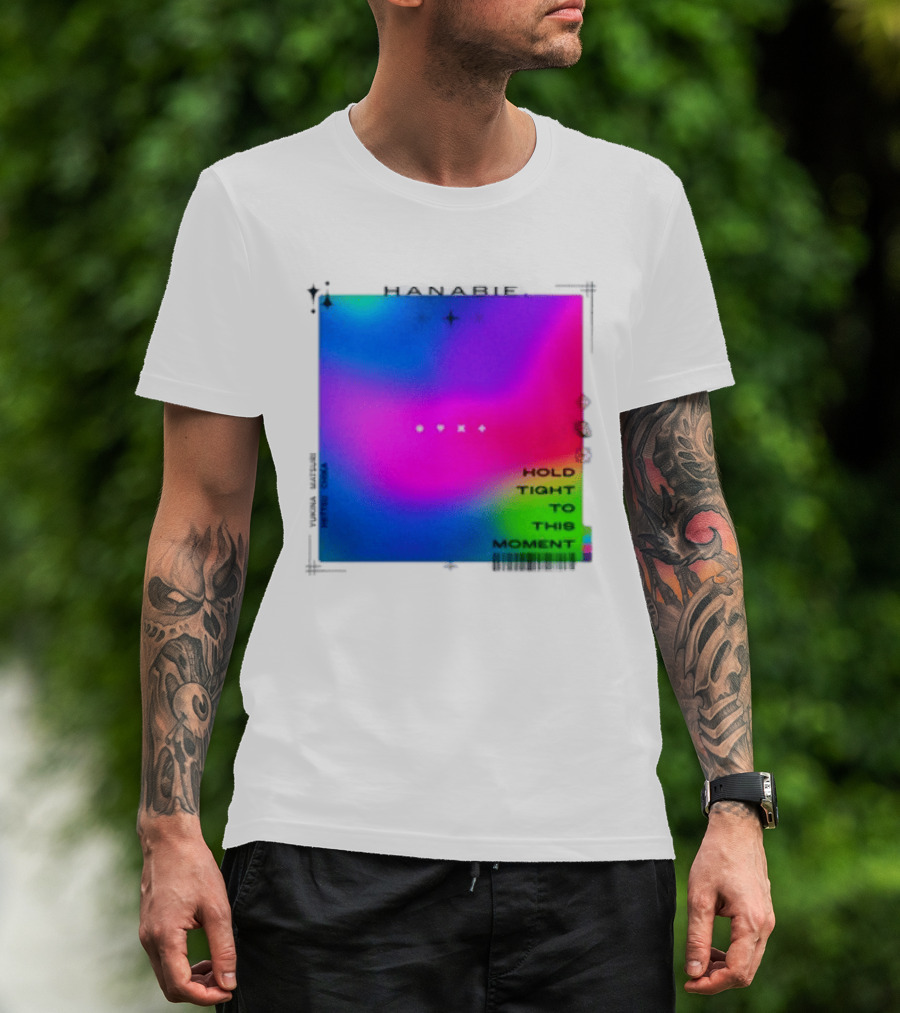 Hanabie Hold Tight To This Moment Vivid Neon Aesthetic T-Shirt