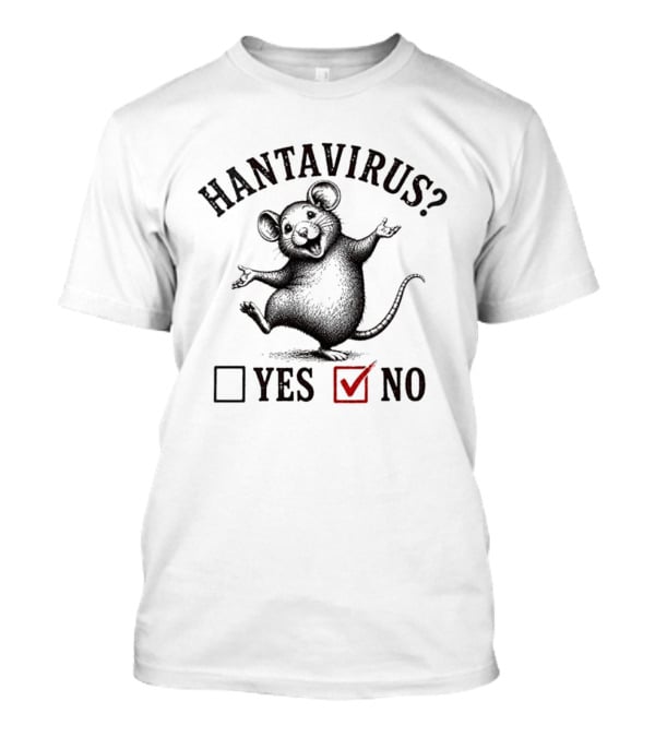 Hantavirus Mouse Yes No Checklist Red Checkmark T-Shirt
