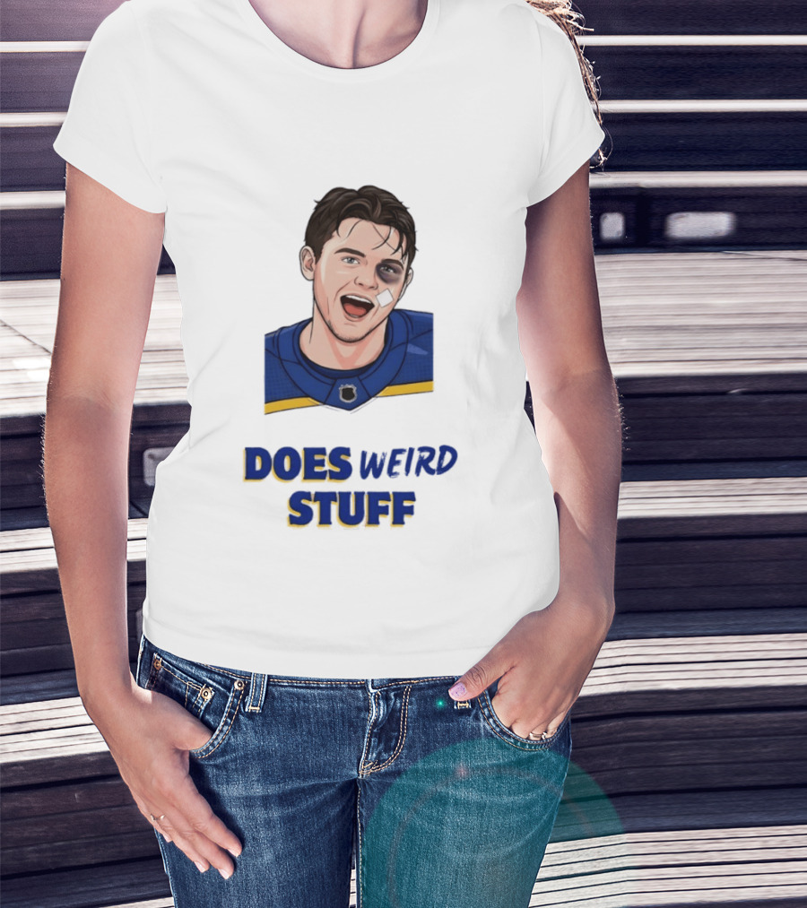 Jordan Binnington St. Louis Blues Does Weird Stuff T-Shirt