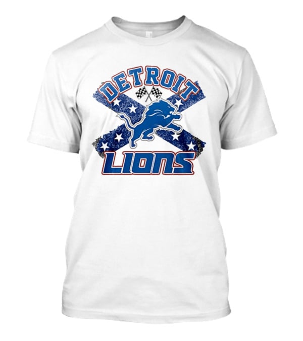Detroit Lions X The Dukes Of Hazzard Caricature T-Shirt