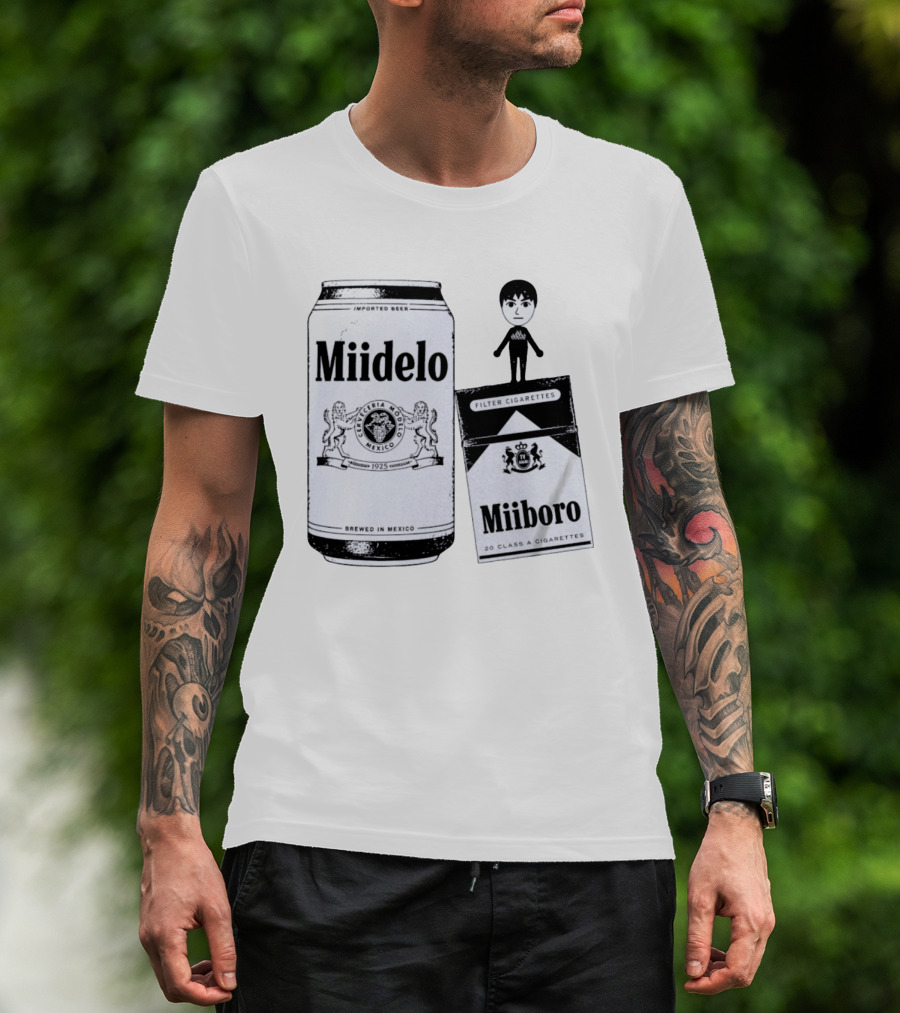 Miidelo Miiboro Tomodachi Life Mii Modelo Marlboro T-Shirt