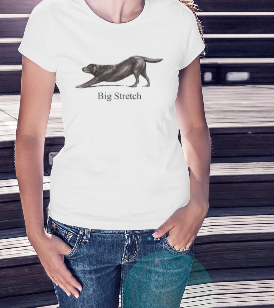Big Stretch Labrador Retriever Stretching Pose T-Shirt