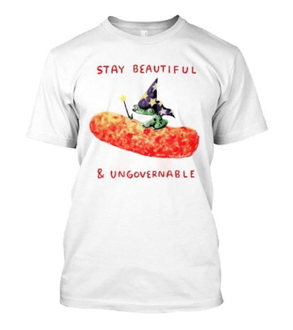 Stay Beautiful Ungovernable Wizard Frog Cheese Magic T-Shirt
