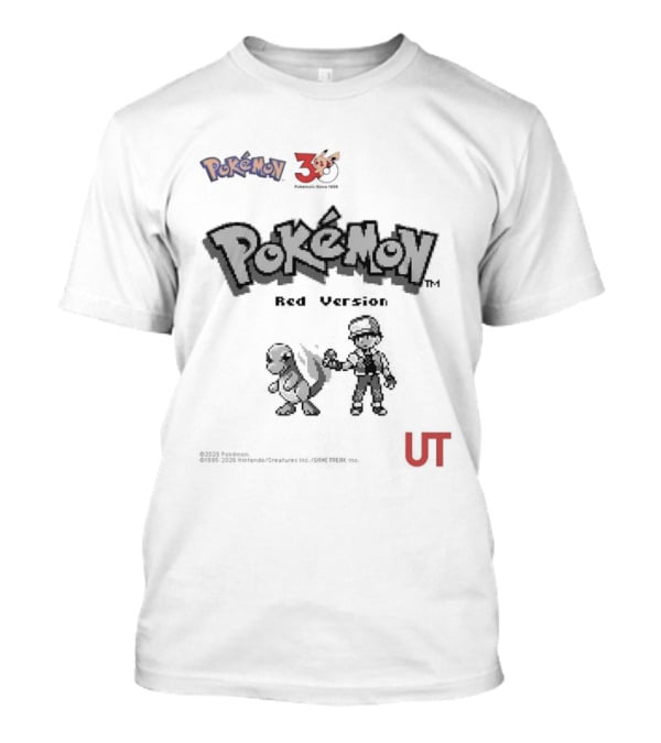 Pokemon Red Version 25th Anniversary Characters UT T-Shirt