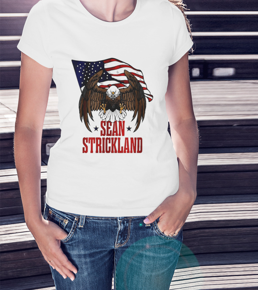 American Flag Eagle Sean Strickland UFC The Great American Hope T-Shirt