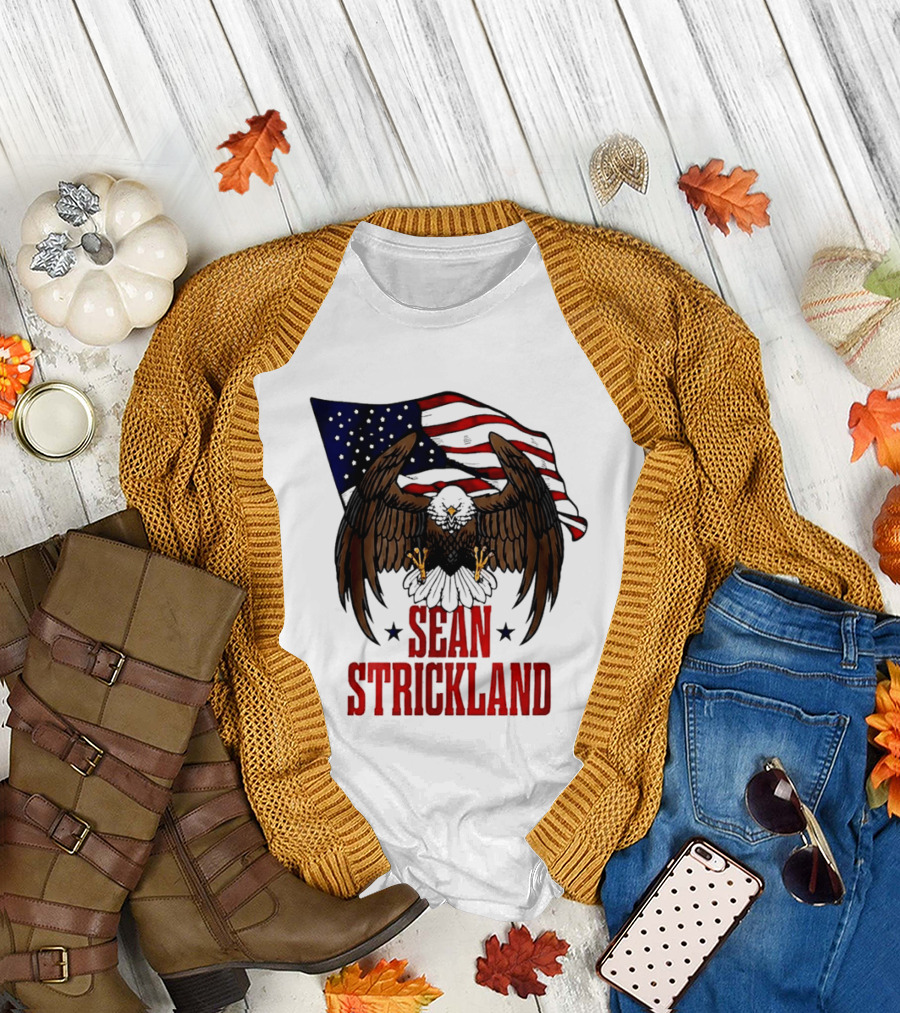 American Flag Eagle Sean Strickland UFC The Great American Hope T-Shirt