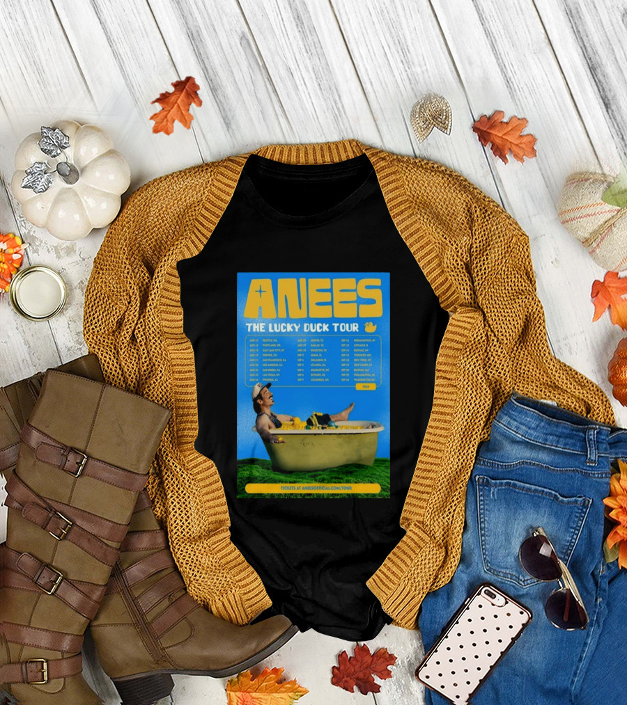 Anees The Lucky Duck Tour 2026 Dates Tickets Bath Tub T-Shirt