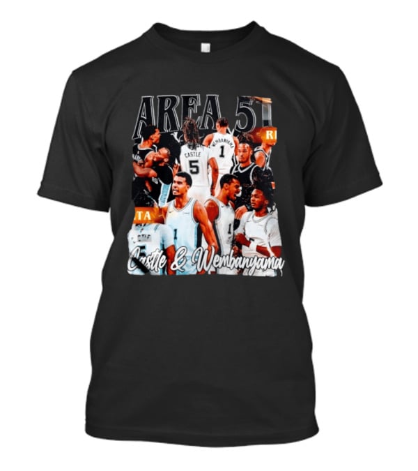 Area 51 Stephon Castle Victor Wembanyama San Antonio Spurs Basketball T-Shirt