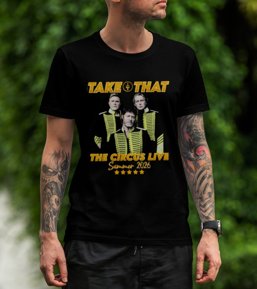 Take That The Circus Live Summer 2026 Tour Concert T-Shirt