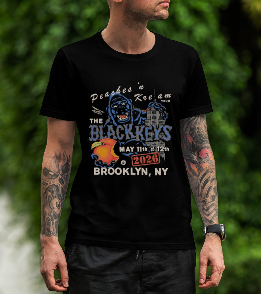 The Black Keys Peaches N Keem Tour Brooklyn May 11 12 2026 NYC T-Shirt