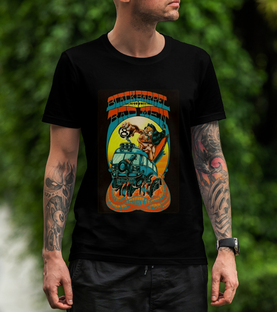 Black Barrel And The Bad Men Hope AK 5 16 2026 Psychedelic Van Race T-Shirt