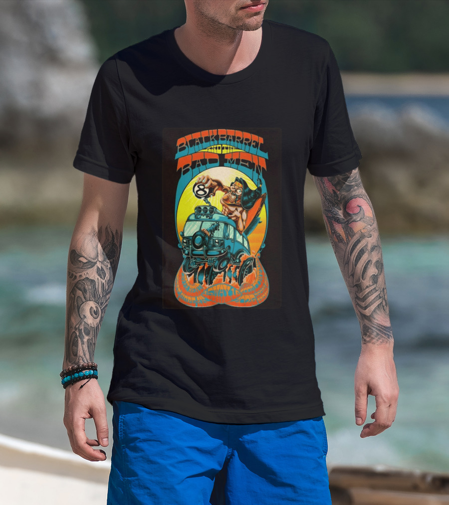 Black Barrel And The Bad Men Hope AK 5 16 2026 Psychedelic Van Race T-Shirt