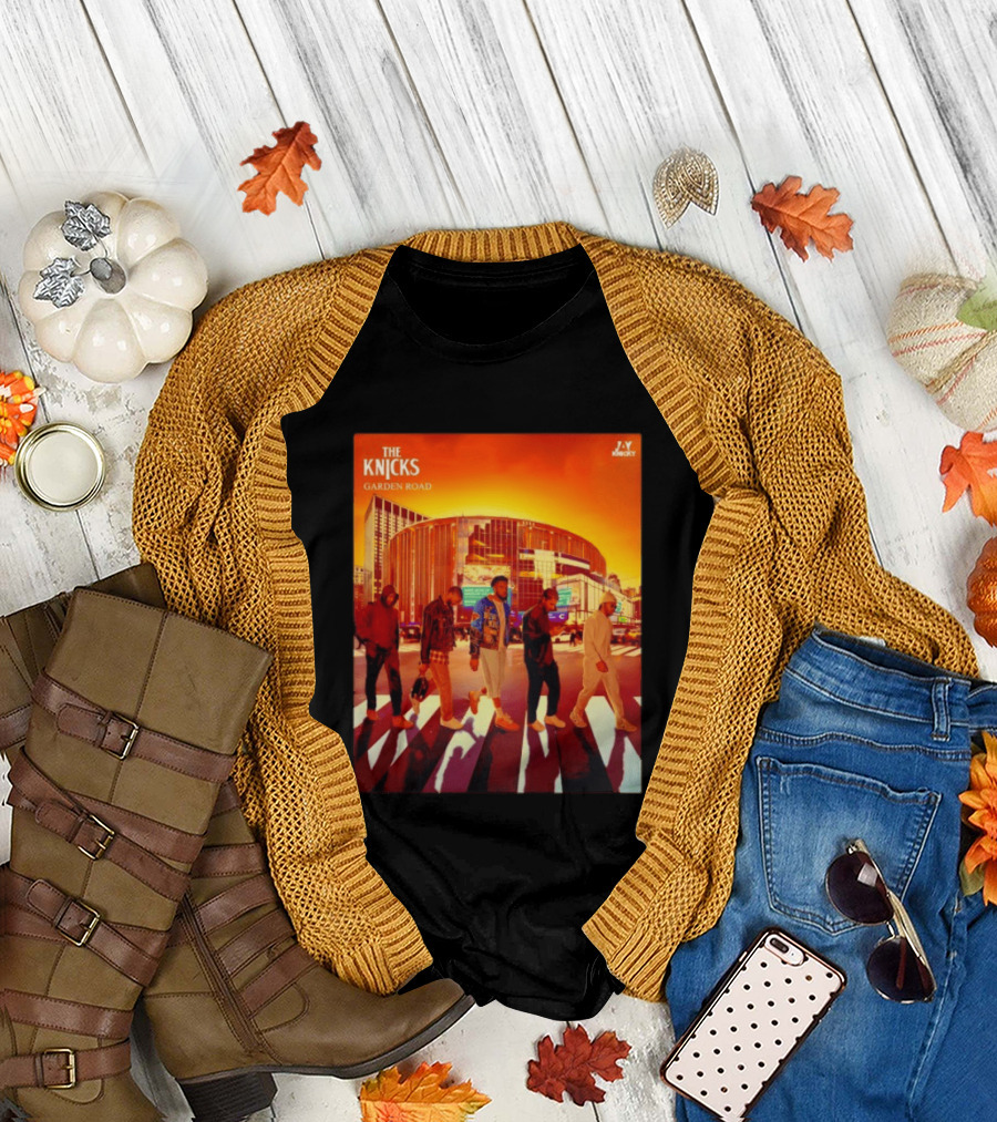 The Knicks Garden Road New York Knicks Madison Square Garden Abbey Road T-Shirt