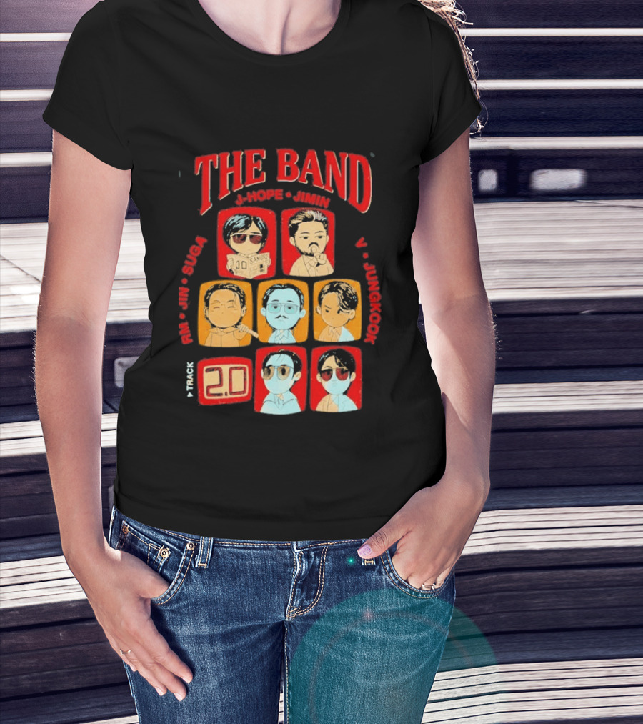 The Band RM Jin Suga J Hope Jimin V Jungkook 20 Arirang BTS World Tour 2.0 T-Shirt