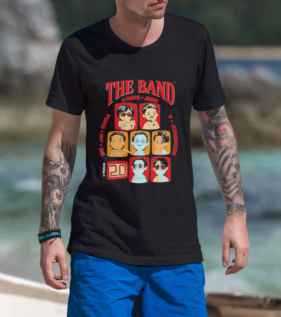 The Band RM Jin Suga J Hope Jimin V Jungkook 20 Arirang BTS World Tour 2.0 T-Shirt