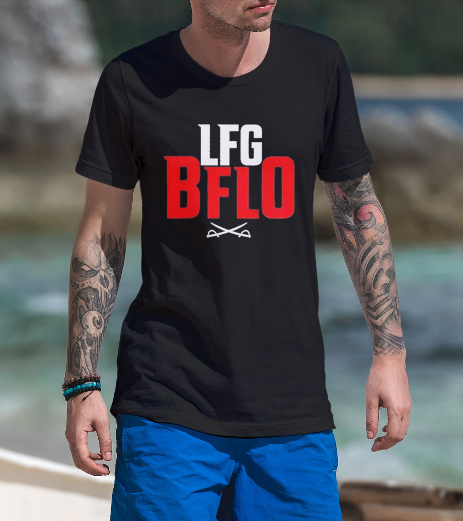 LFG BFLO Crossed Swords Hockey T-Shirt