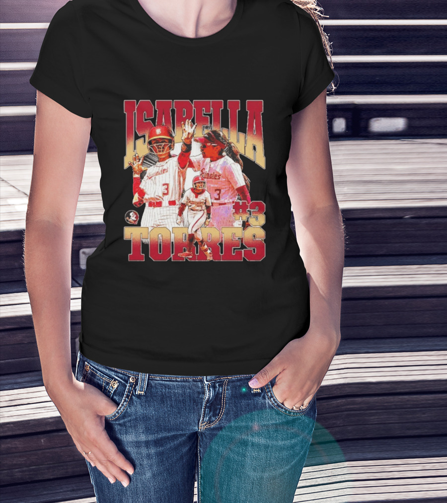 Isabella Torres Florida State Seminoles #3 Player Collage T-Shirt