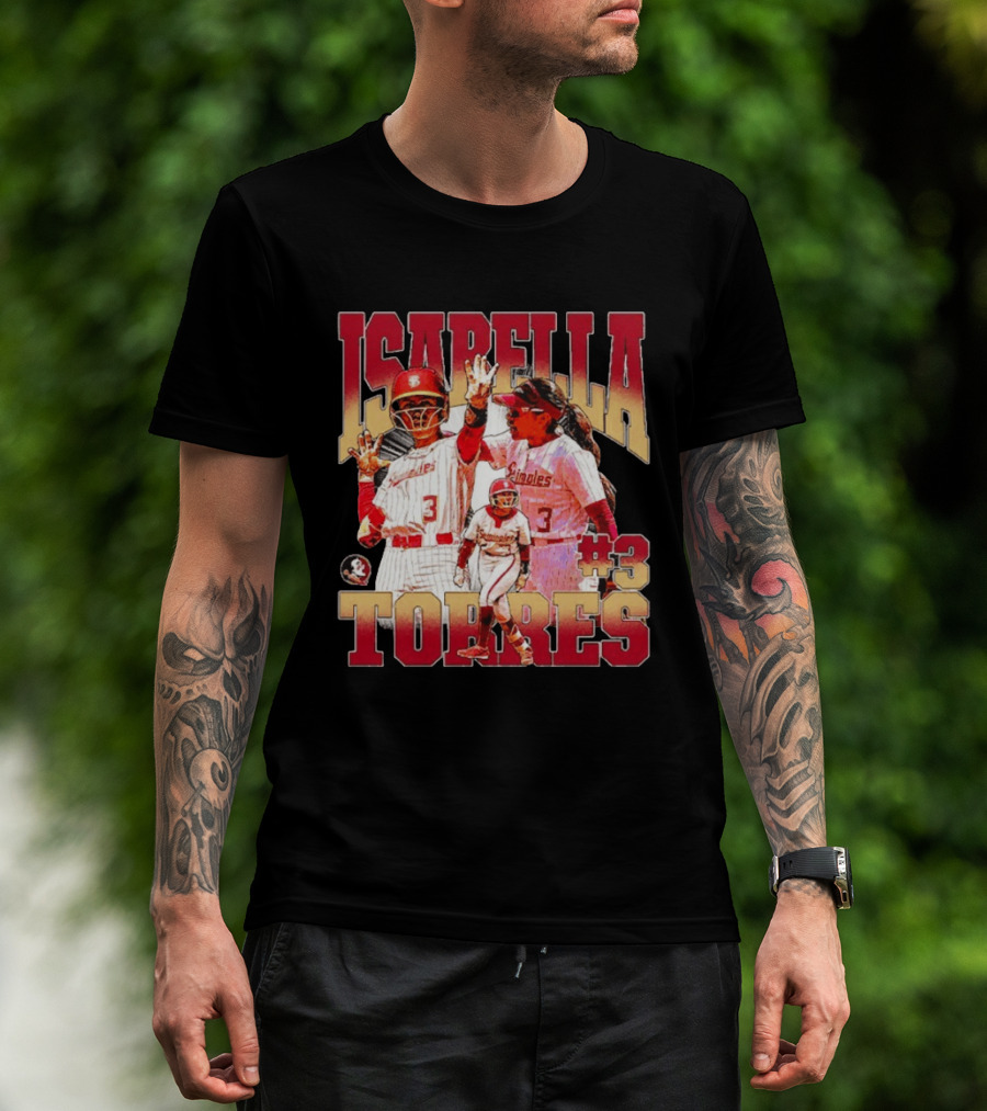 Isabella Torres Florida State Seminoles #3 Player Collage T-Shirt
