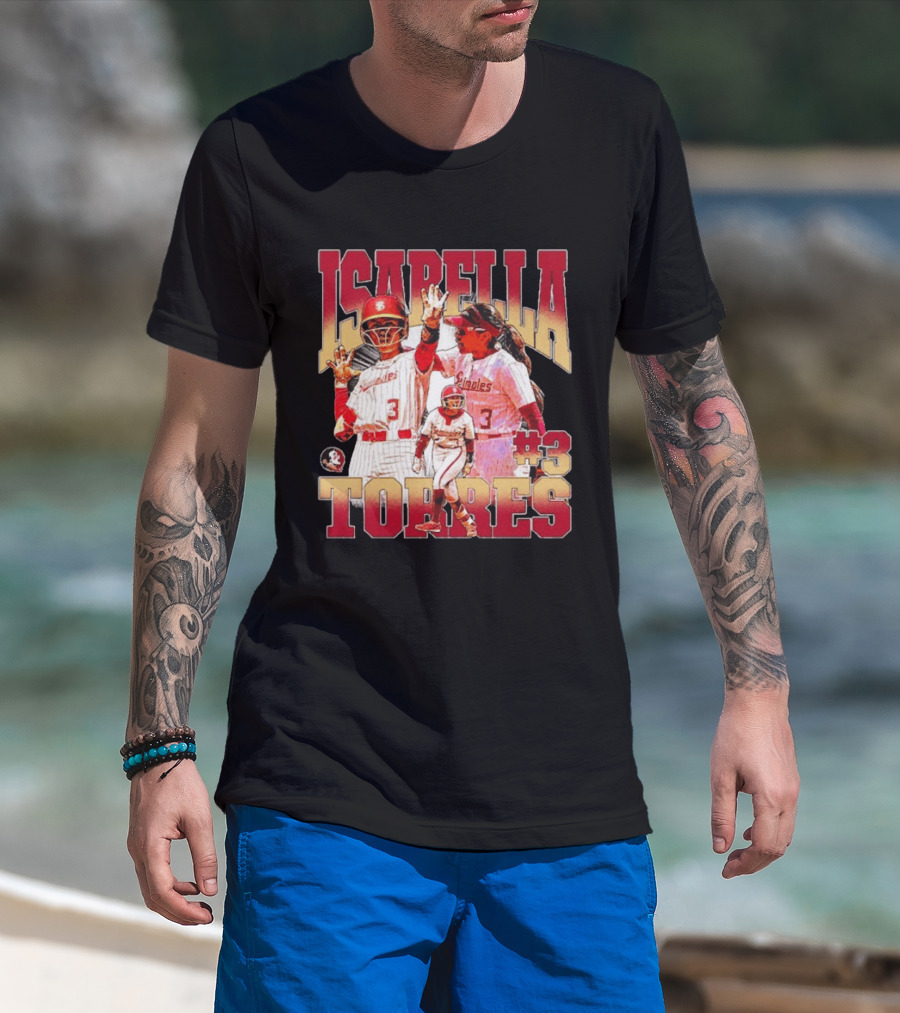 Isabella Torres Florida State Seminoles #3 Player Collage T-Shirt
