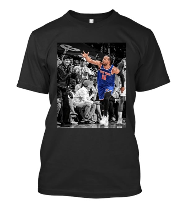 Jalen Brunson New York Knicks Basketball Player Number 11 Action In Game T-Shirt