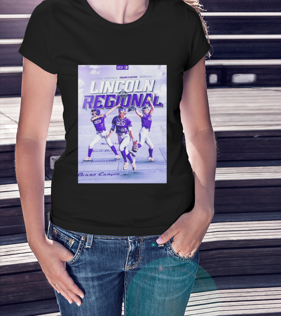 Grand Canyon Antelopes Softball Lincoln Regional Nebraska Louisville South Dakota GCU T-Shirt