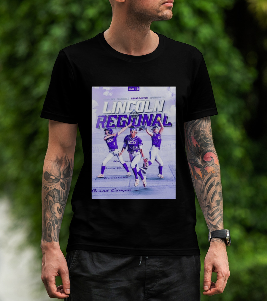 Grand Canyon Antelopes Softball Lincoln Regional Nebraska Louisville South Dakota GCU T-Shirt