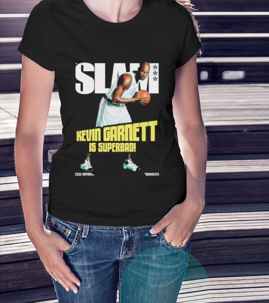Slam Kevin Garnett Is Superbad Celtics Basketball T-Shirt