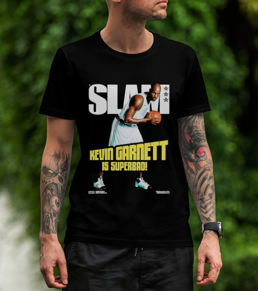 Slam Kevin Garnett Is Superbad Celtics Basketball T-Shirt