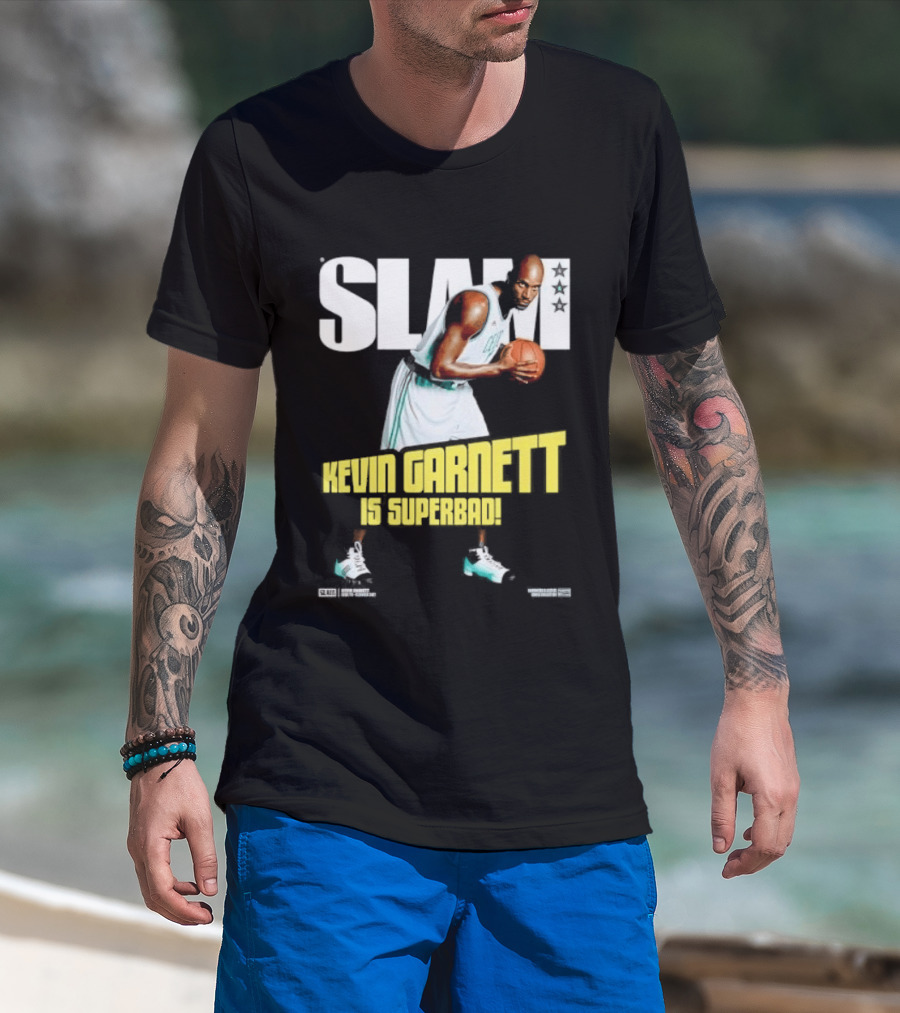 Slam Kevin Garnett Is Superbad Celtics Basketball T-Shirt