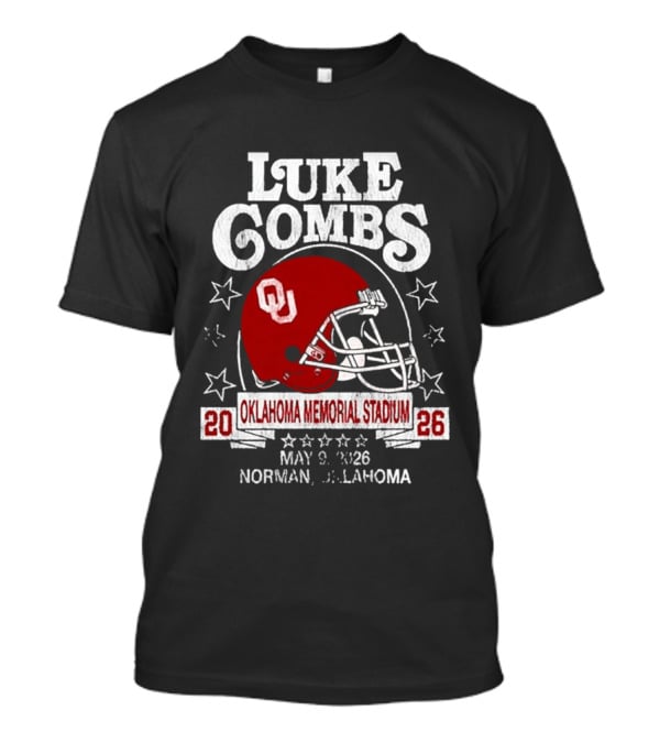 Luke Combs Oklahoma Memorial Stadium May 9 2026 Norman Oklahoma Tour T-Shirt