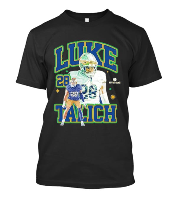 Notre Dame Football Luke Talich 28 Fighting Irish Player T-Shirt