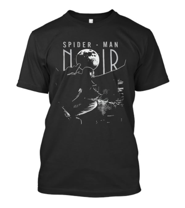 Marvel Spider Man Noir Skyline Crimefighter T-Shirt