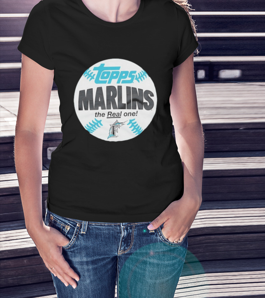 Topps Marlins The Real One MLB Miami T-Shirt