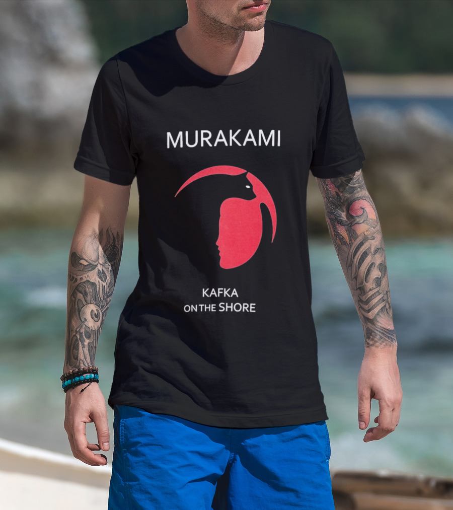 Murakami Kafka On The Shore Red Face T-Shirt