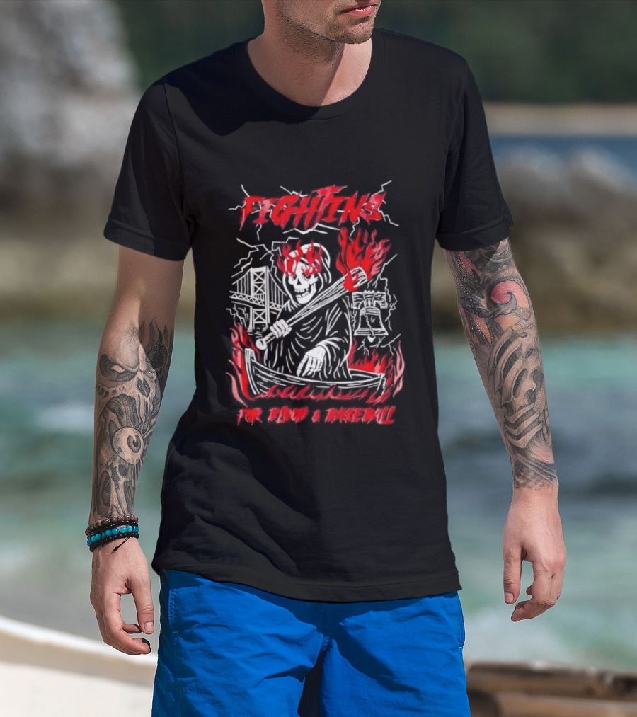Philadelphia Phillies Fightin' For Blood And Baseball T-Shirt