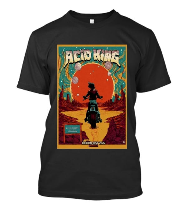 Acid King Obsidian Dust European Tour 2026 Busse Woods 30th Anniversary T-Shirt