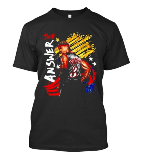 Allen Iverson The Answer Philadelphia 76ers Number 3 Basketball T-Shirt