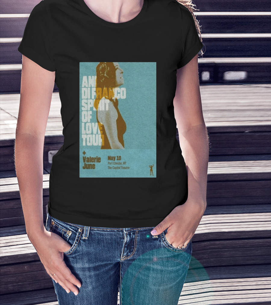 Ani DiFranco Spirit Of Love Tour May 10 Port Chester NY The Capitol Theatre Valerie June T-Shirt
