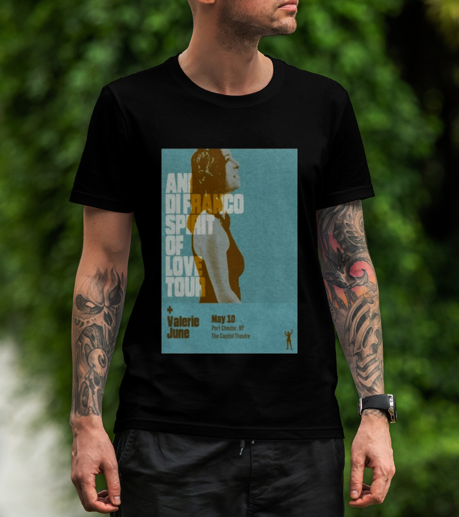 Ani DiFranco Spirit Of Love Tour May 10 Port Chester NY The Capitol Theatre Valerie June T-Shirt