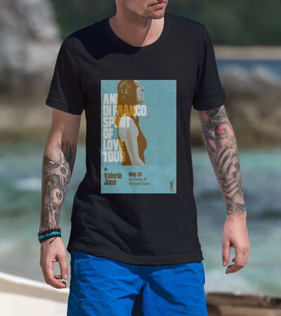 Ani DiFranco Spirit Of Love Tour May 10 Port Chester NY The Capitol Theatre Valerie June T-Shirt