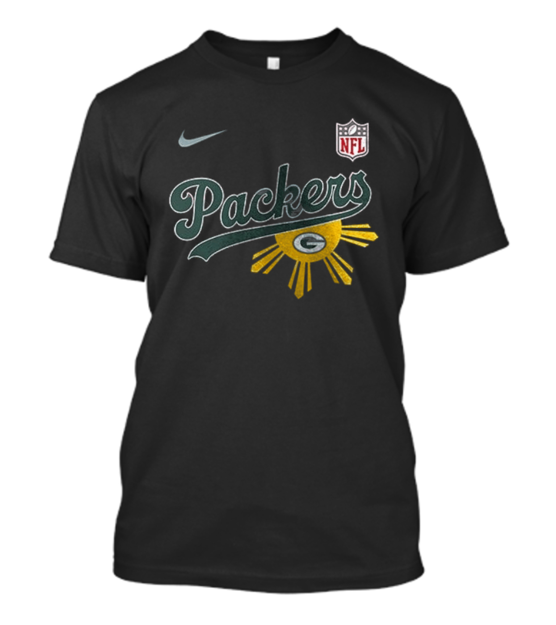 Nike NFL Green Bay Packers Filipino Sun Heritage T-Shirt