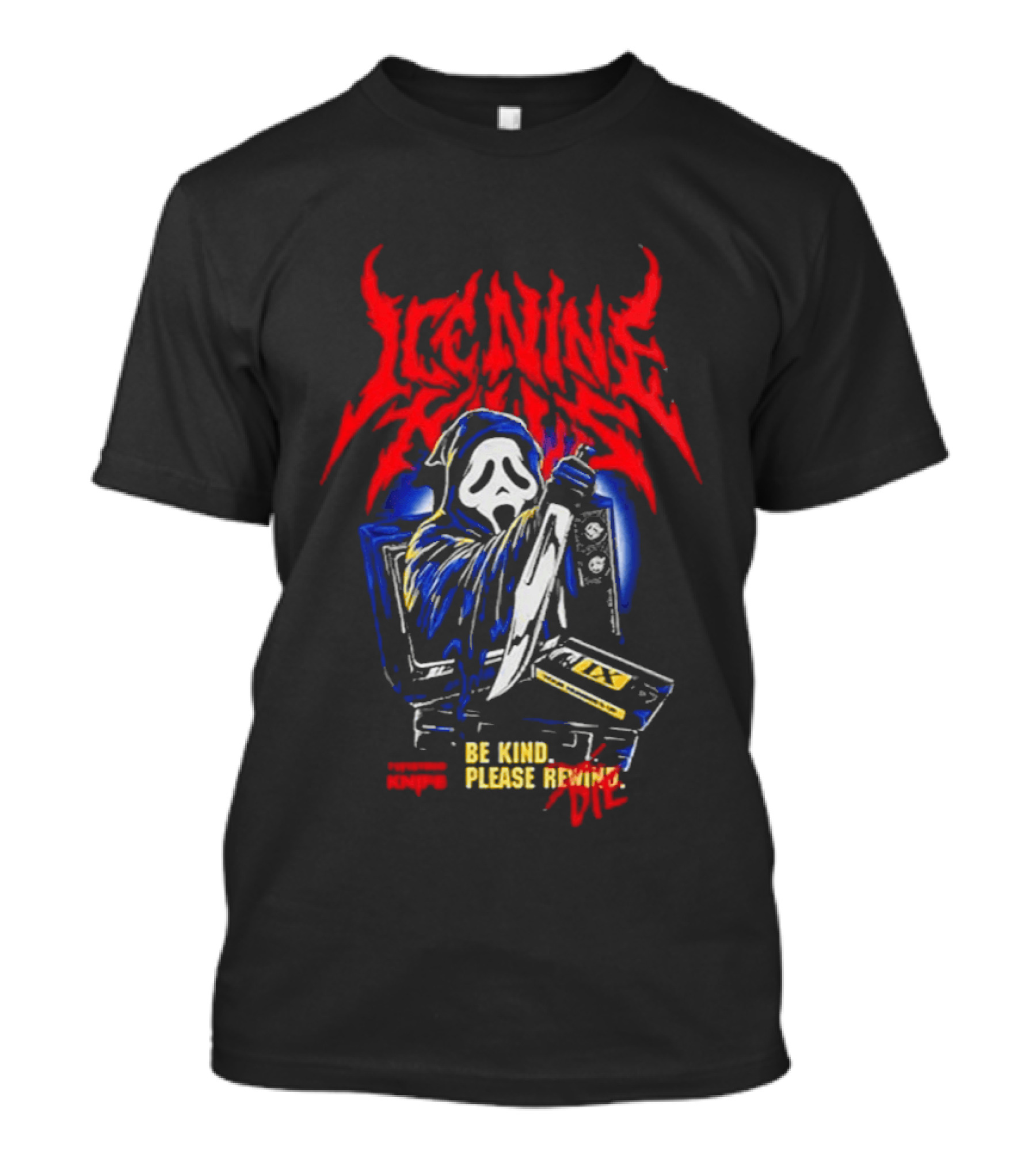 Ice Nine Kills Ghostface Be Kind Please Rewind Stalk Buster Night Mare On The Ninth T-Shirt