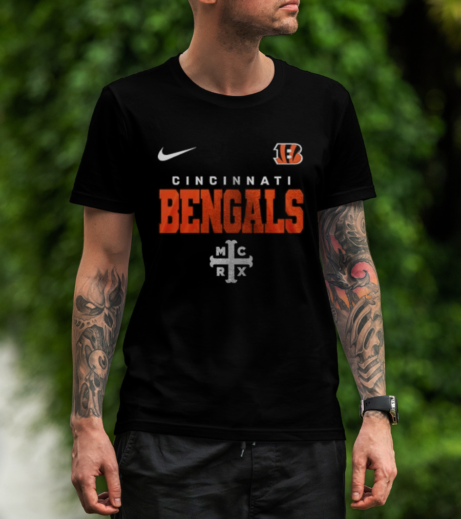 Cincinnati Bengals My Chemical Romance Black Parade Nike Collab T-Shirt