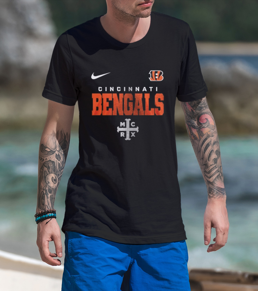 Cincinnati Bengals My Chemical Romance Black Parade Nike Collab T-Shirt