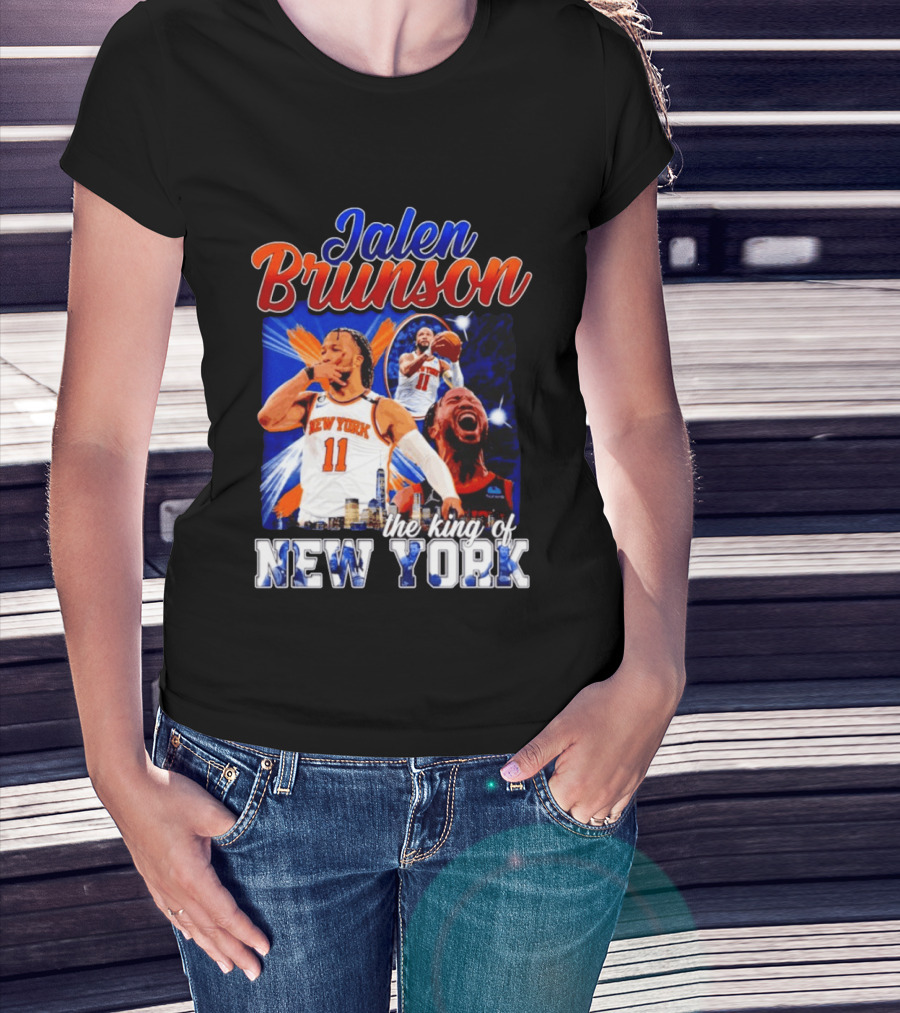 Jalen Brunson The King Of New York New York Knicks Basketball T-Shirt