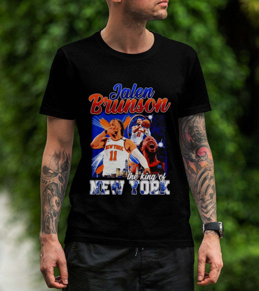 Jalen Brunson The King Of New York New York Knicks Basketball T-Shirt