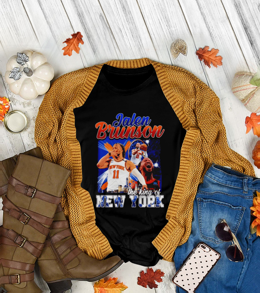 Jalen Brunson The king of New York New York Knicks Basketball T-Shirt