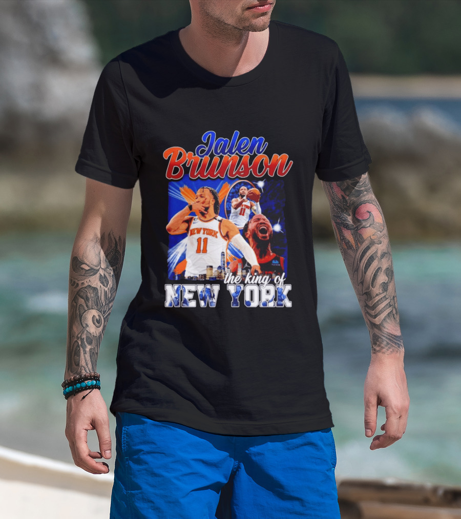 Jalen Brunson The King Of New York New York Knicks Basketball T-Shirt